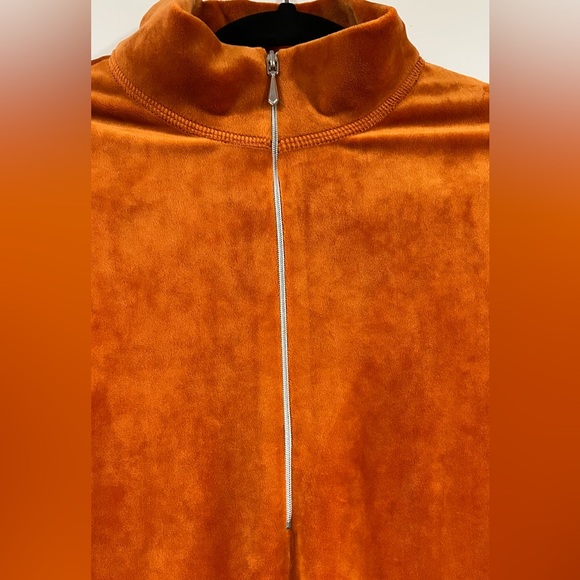 Snowskins Womens Microfleece Quarter Zip Pullover Rare Color Persimmon New XL - Picture 5 of 8